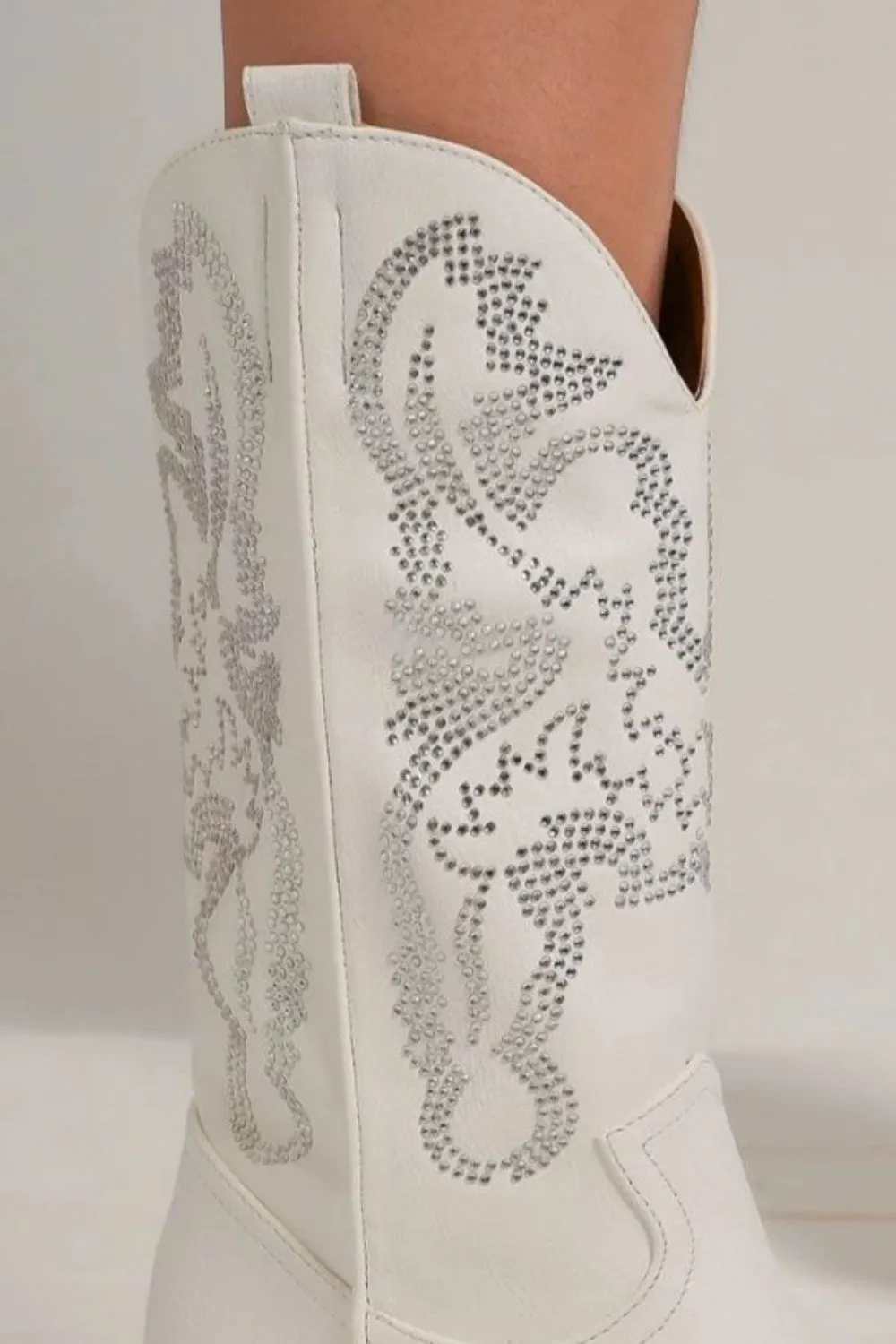 Rhinestone Detail Point Toe Boots ONLINE EXCLUSIVE