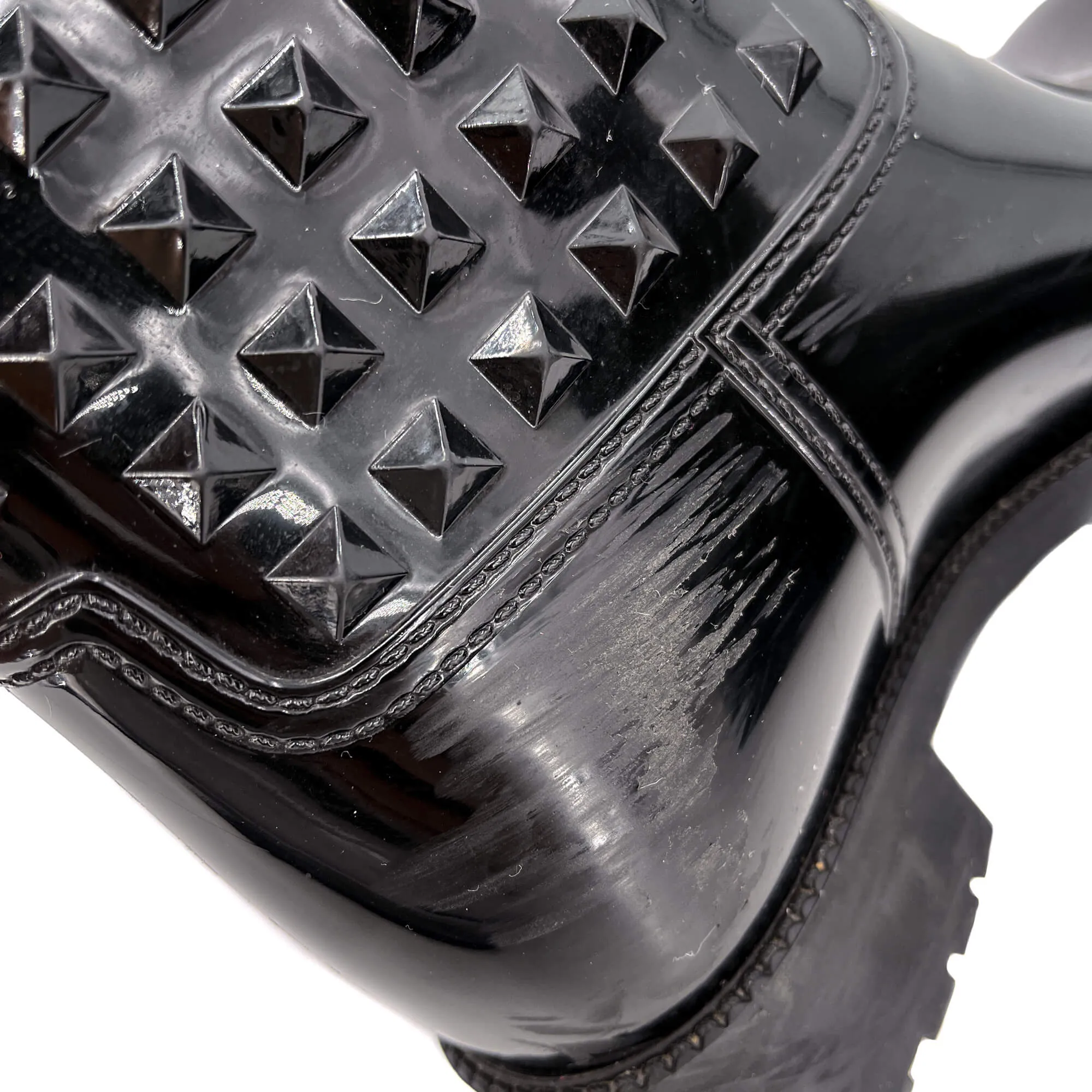Rockstud Rain Rubber Boots 38 Black