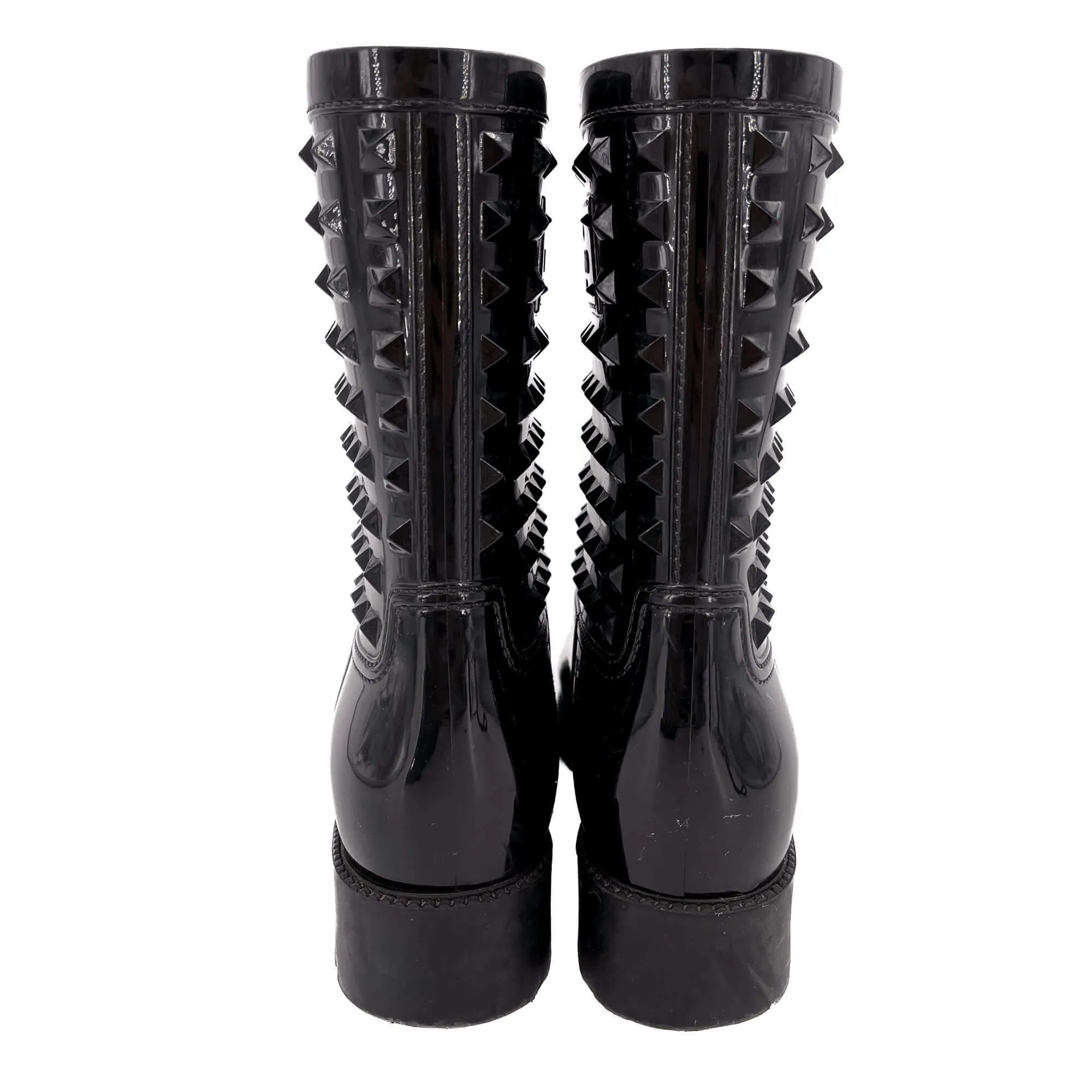 Rockstud Rain Rubber Boots 38 Black