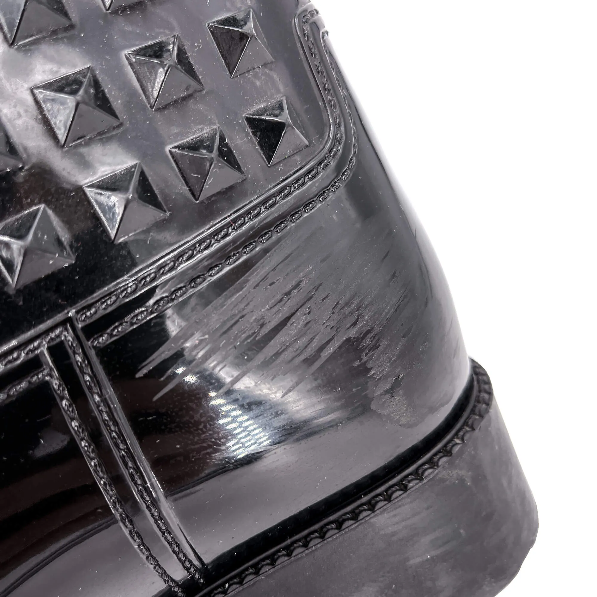 Rockstud Rain Rubber Boots 38 Black