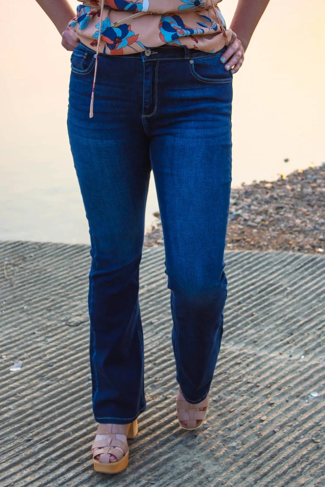 Rory High Rise BootCut Dark Denim