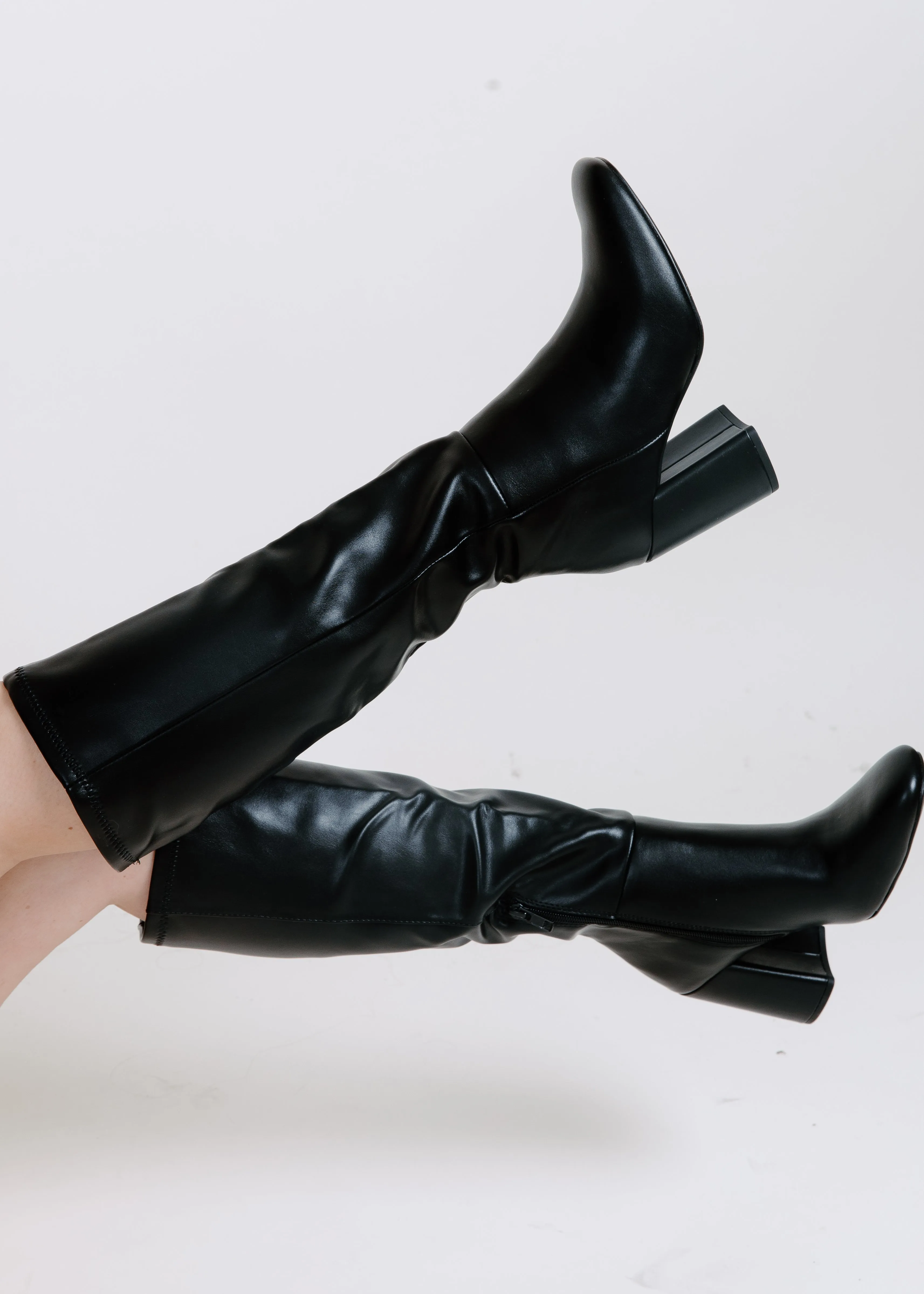 Rosalie Tall Black Boots