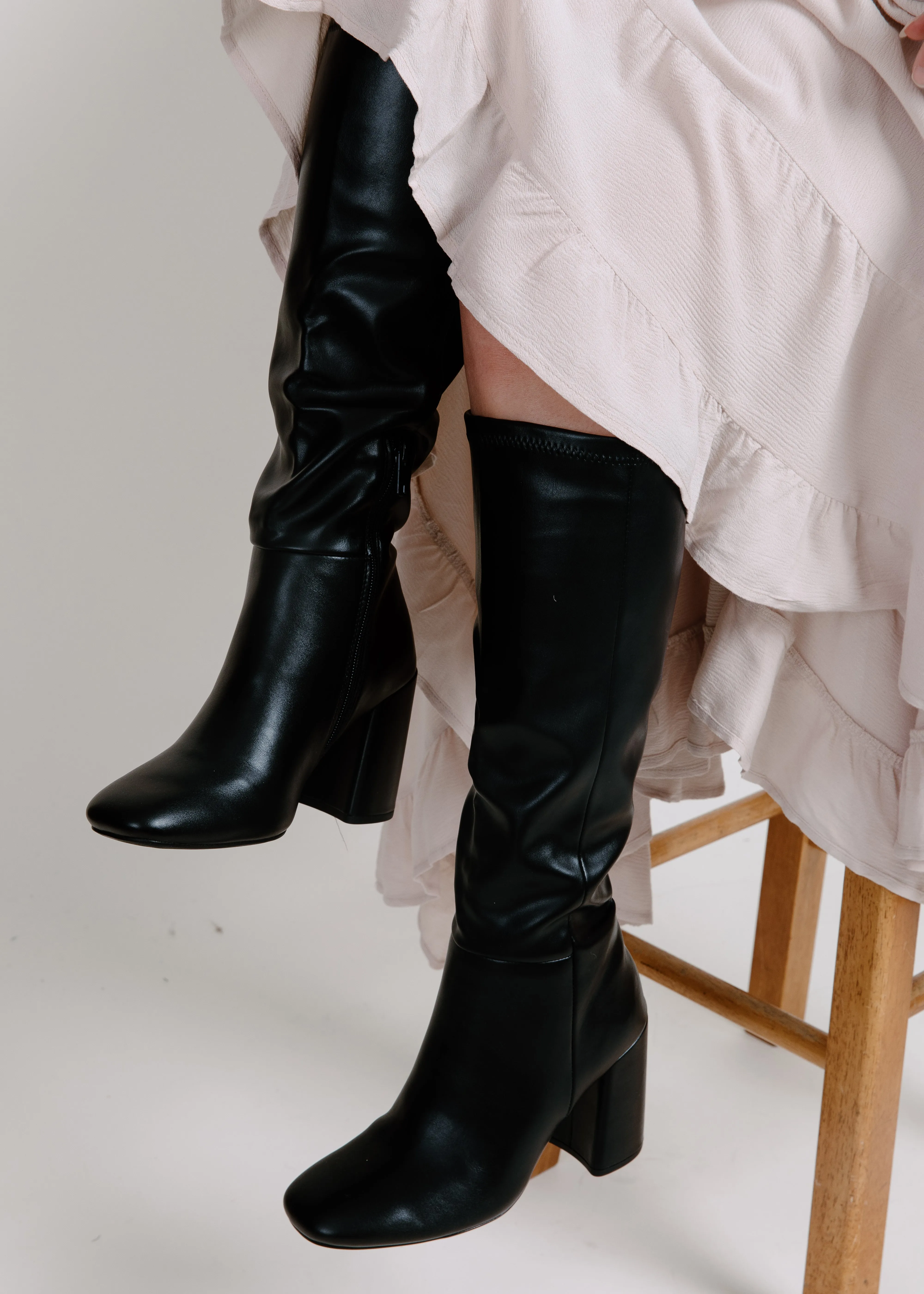 Rosalie Tall Black Boots