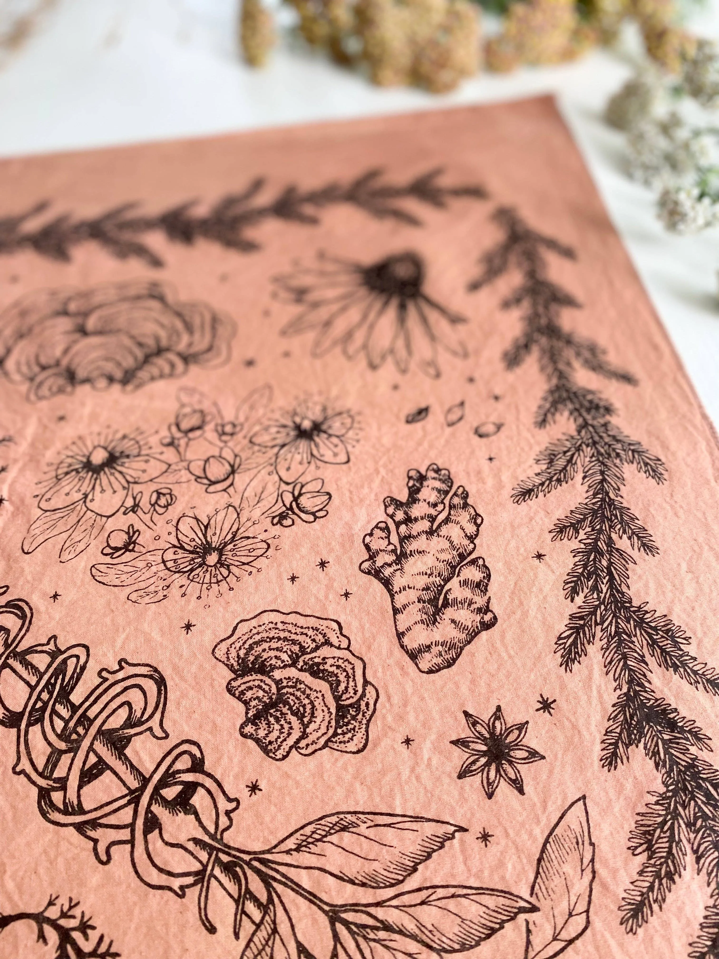 Rose Herbs of Protection Bandana