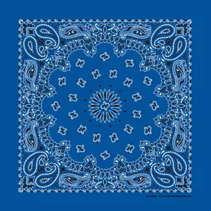 Royal Blue Paisley Bandana