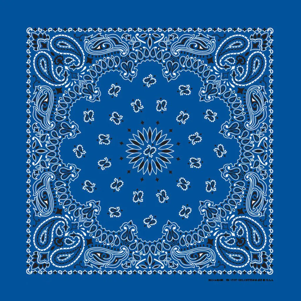 Royal Blue Paisley Bandana