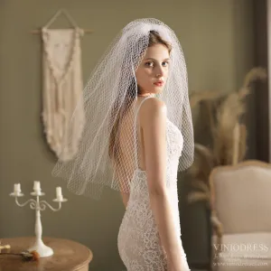 Roycebridal Waist Length Mesh Veil