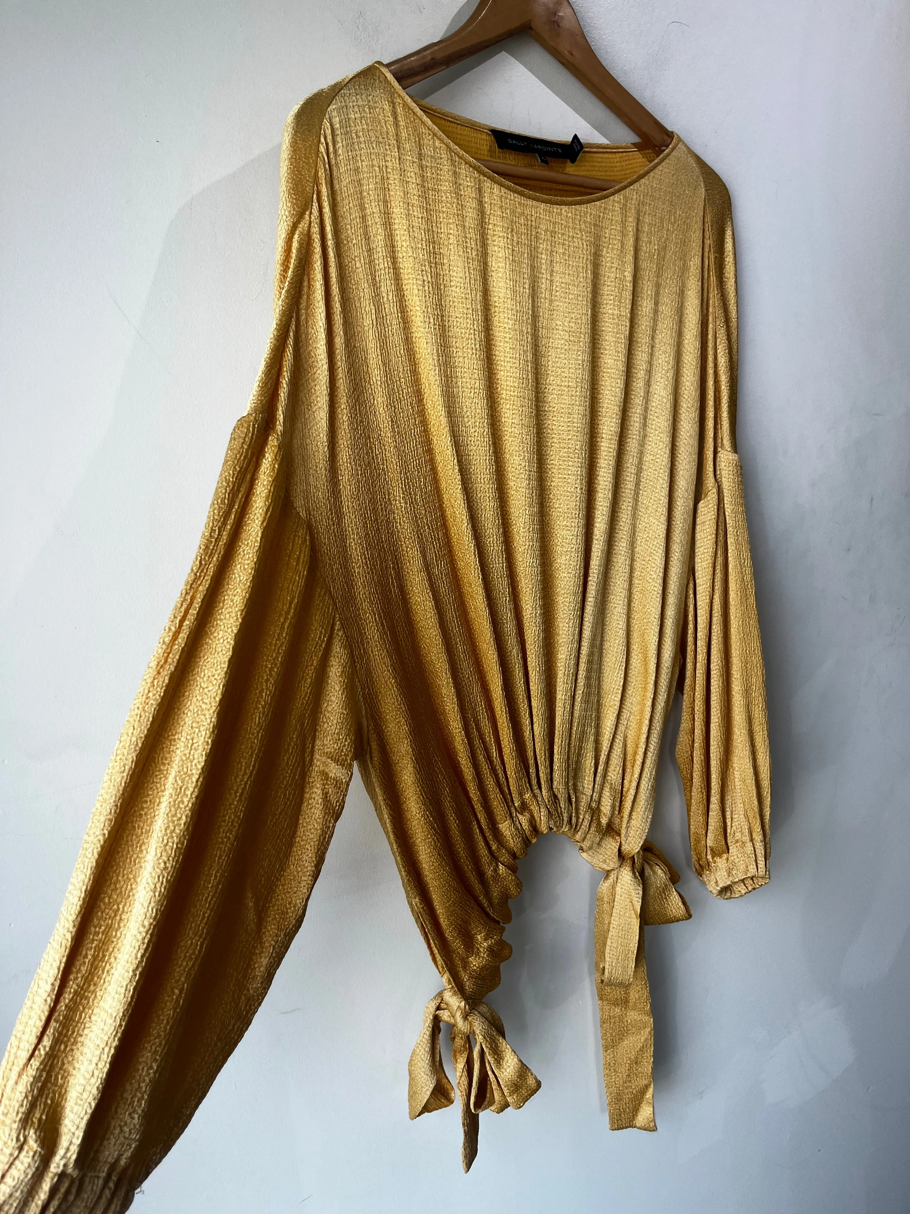 Sally Lapointe Gold Slouchy Blouse