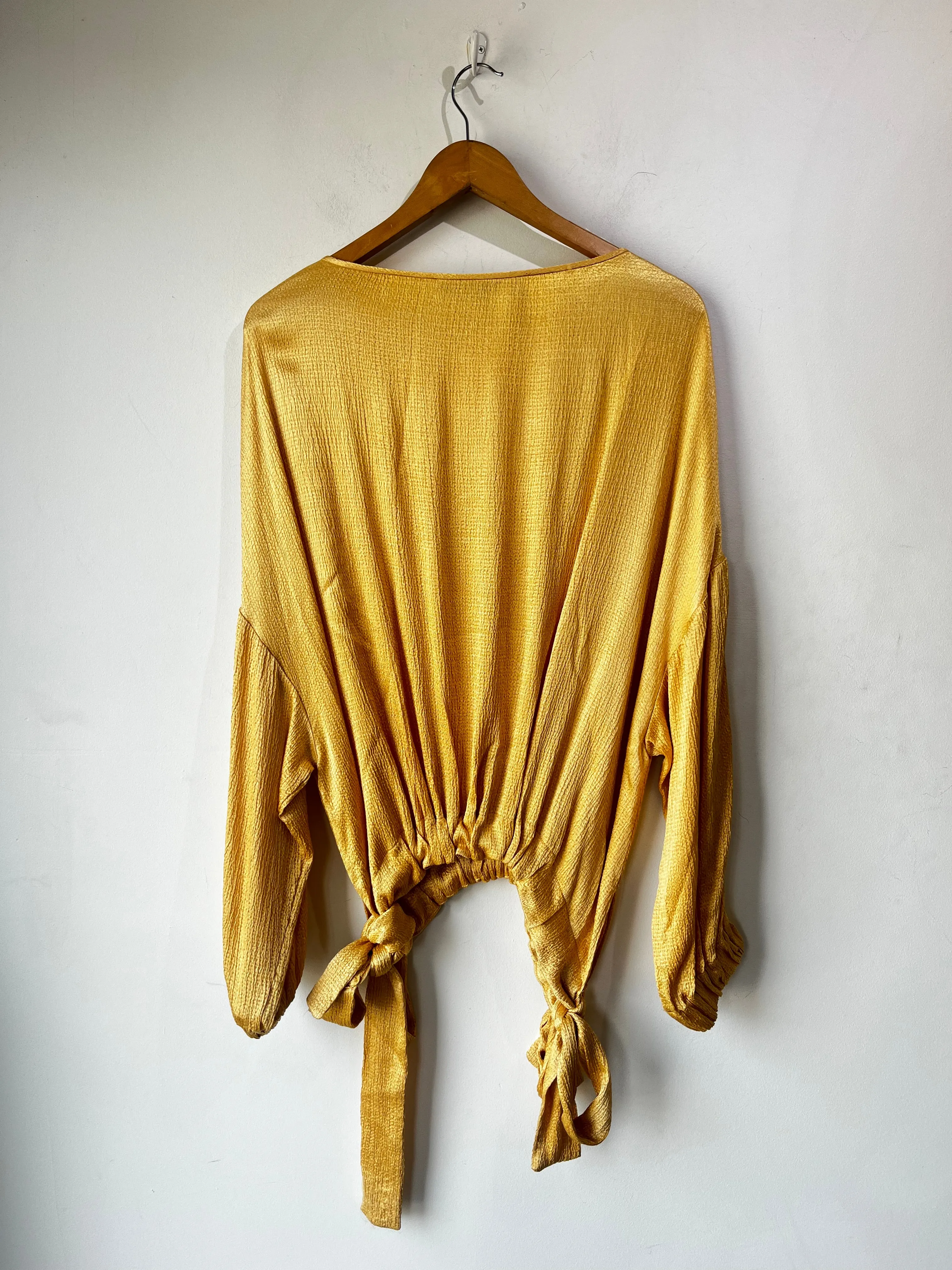 Sally Lapointe Gold Slouchy Blouse