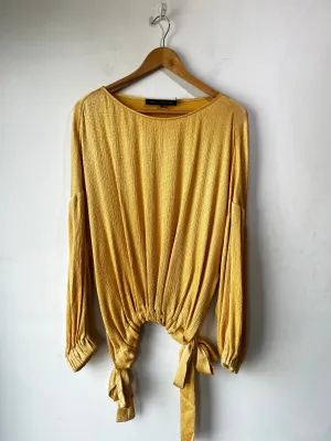 Sally Lapointe Gold Slouchy Blouse