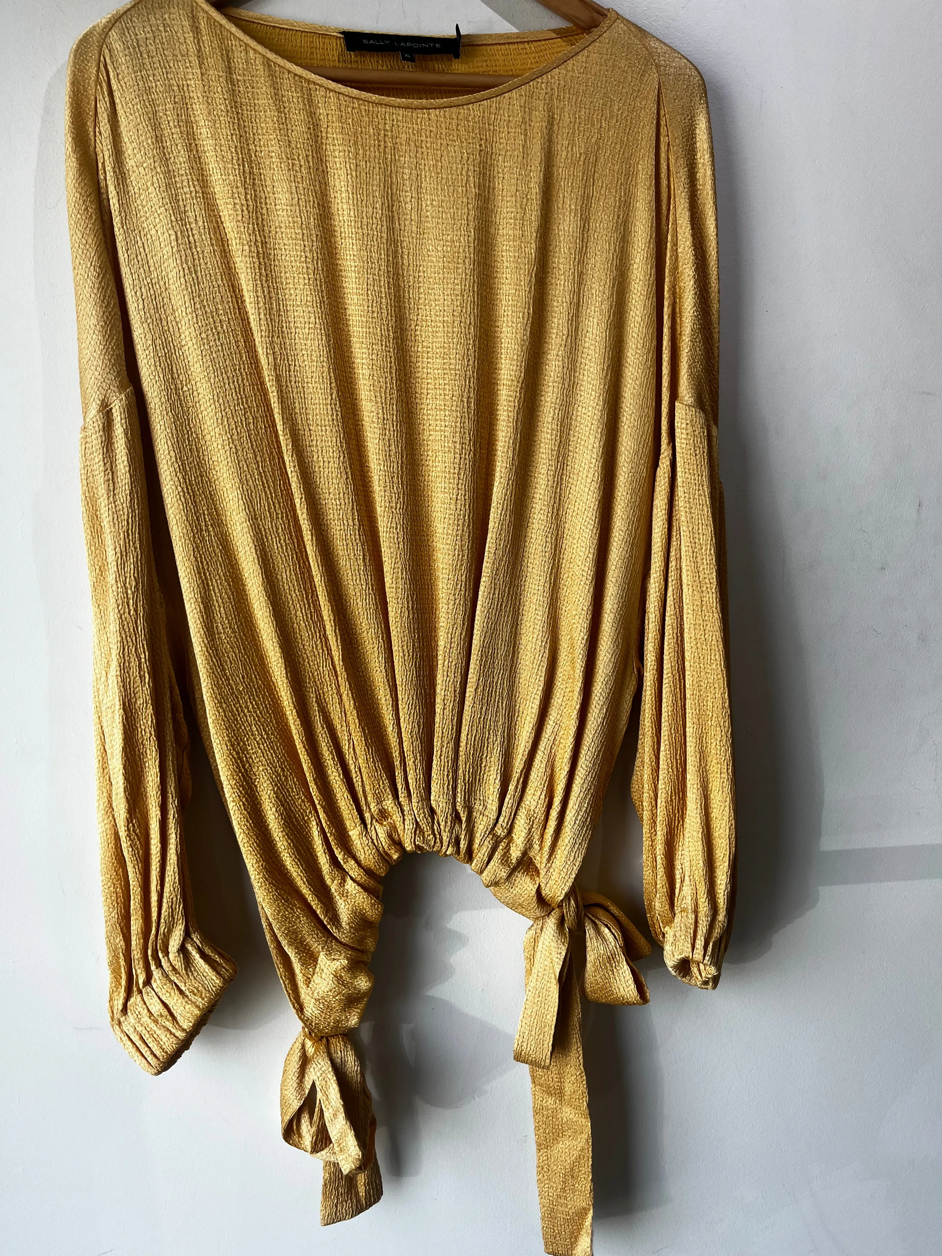 Sally Lapointe Gold Slouchy Blouse