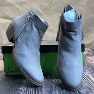 Sam Edelman Packer Putty Leather Booties 6.5