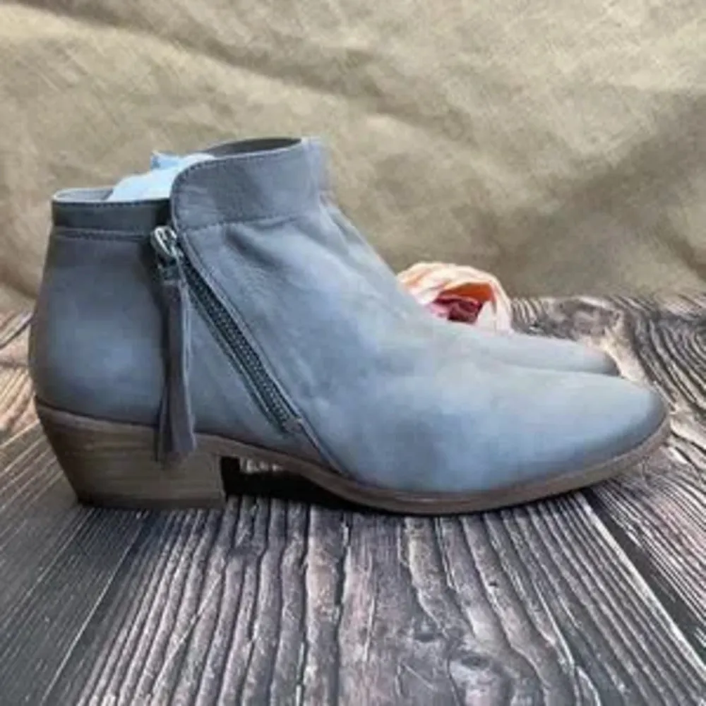 Sam Edelman Packer Putty Leather Booties 6.5