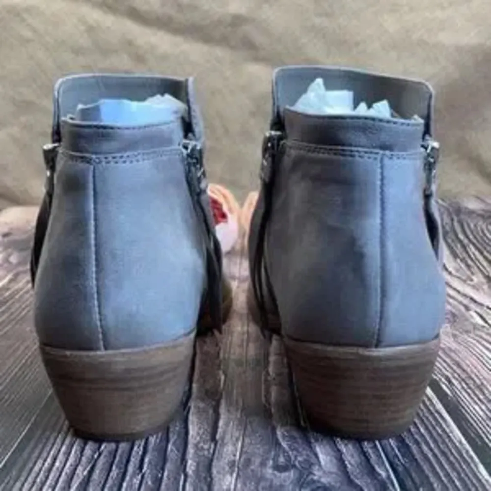 Sam Edelman Packer Putty Leather Booties 6.5