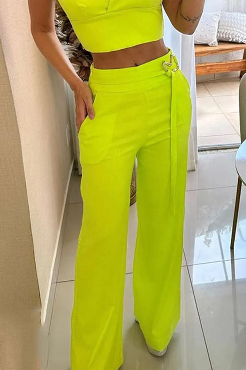 Sexy Simplicity Solid Metal Accessories Decoration Square Collar Sleeveless Two Pieces
