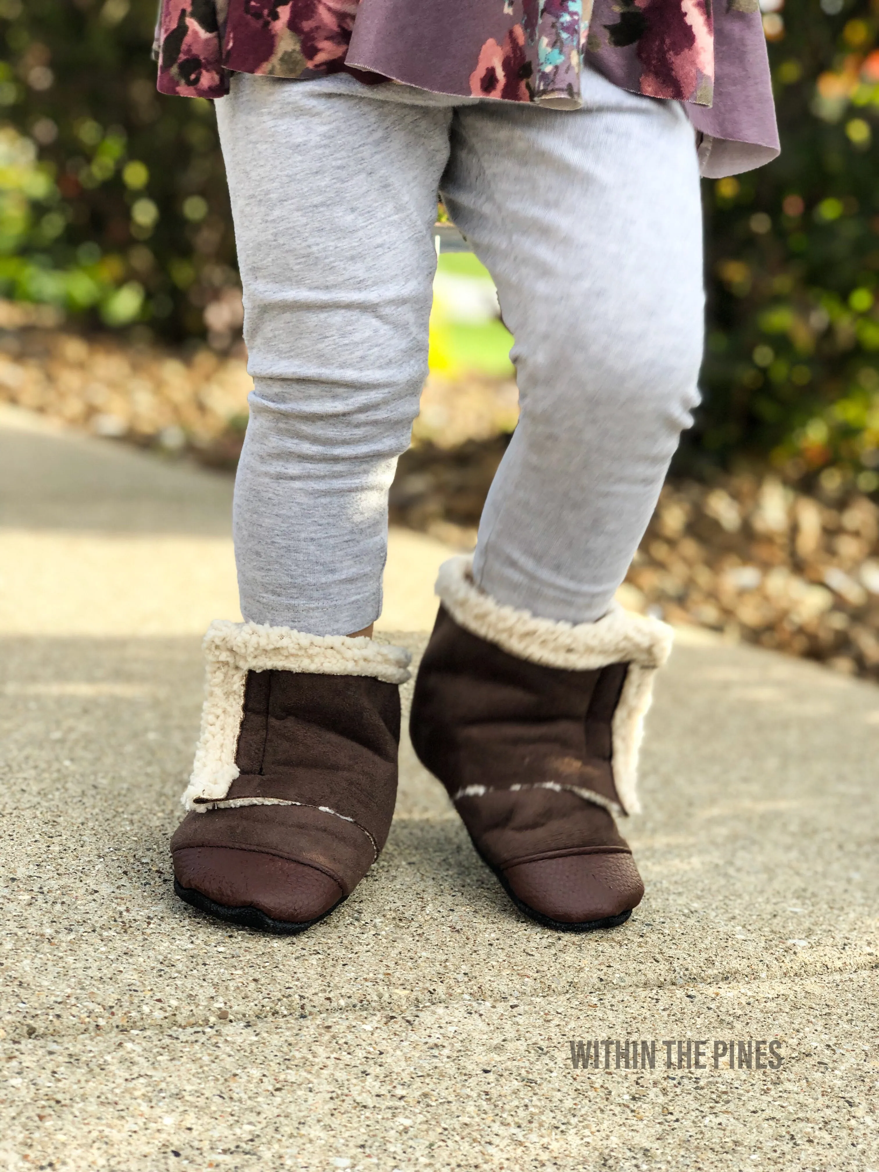 Sherpa Suede Wrap Around Boots