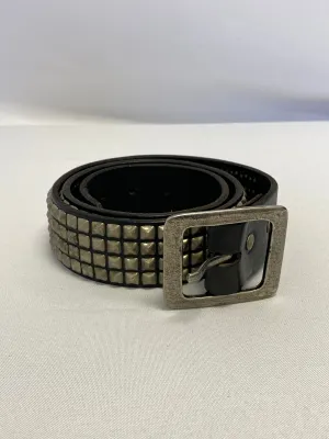 Silver and Black Studded Belt