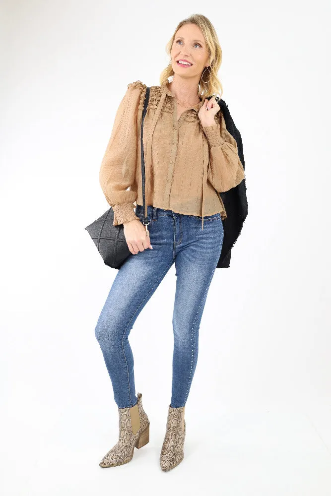 Snake Booties - Brown