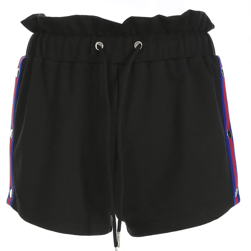 “SNAP BUTTON & HEMMING” SHORTS W041902
