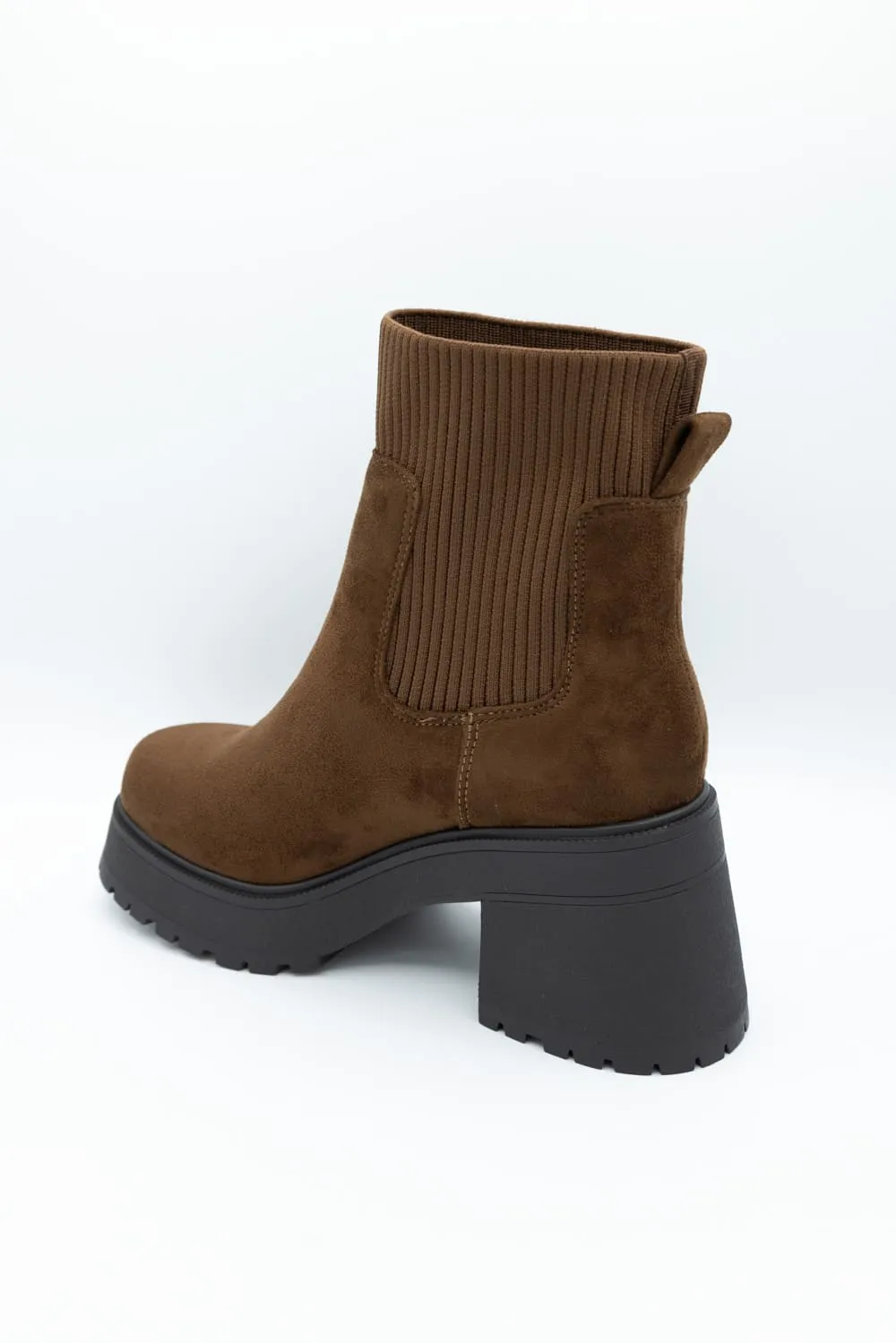 Soda Super Platform Booties for Women in Chocolate | SUPER-S CHOCOLATE
