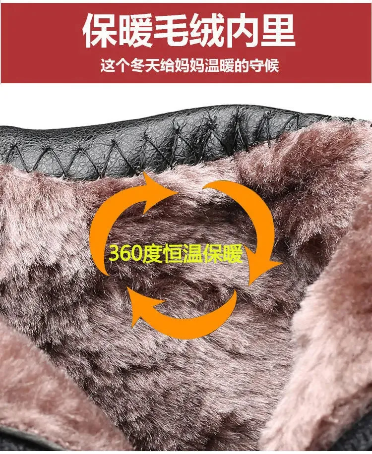 Soft Leather Women's Boots 2023 Spring Winter Thick Wool Lined Genuine Leather Woman Snow Boots Women Shoes Platform Boots botas