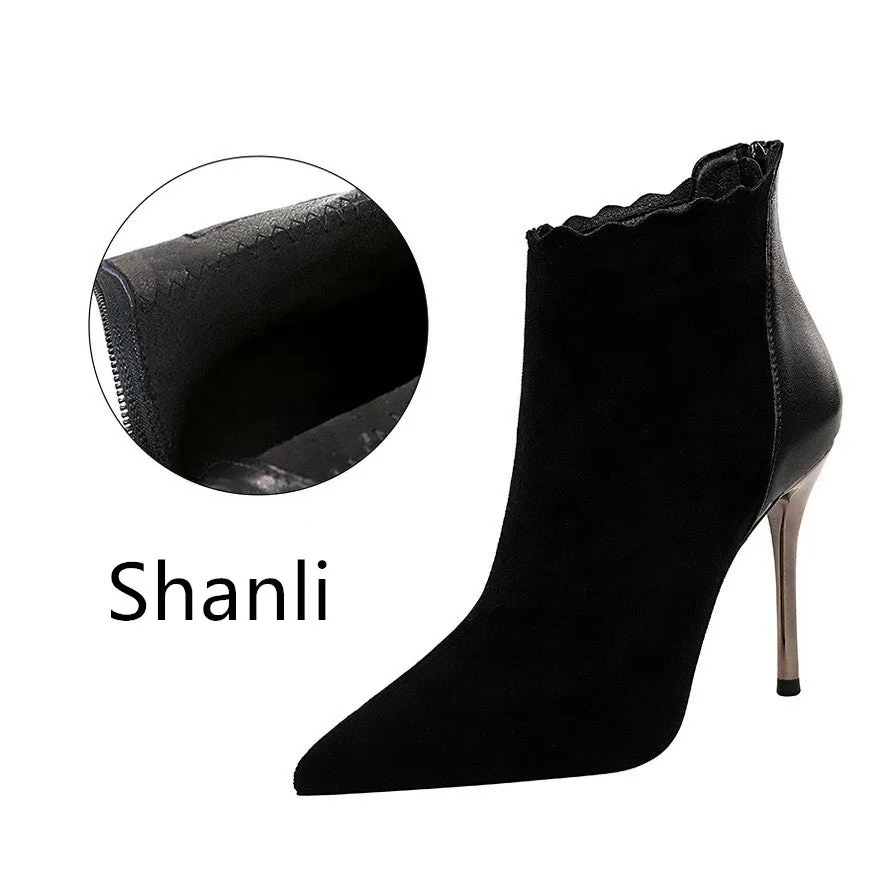 Sparkling Pixie Dust Black Dressy Heels