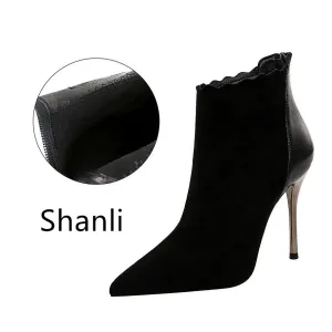 Sparkling Pixie Dust Black Dressy Heels