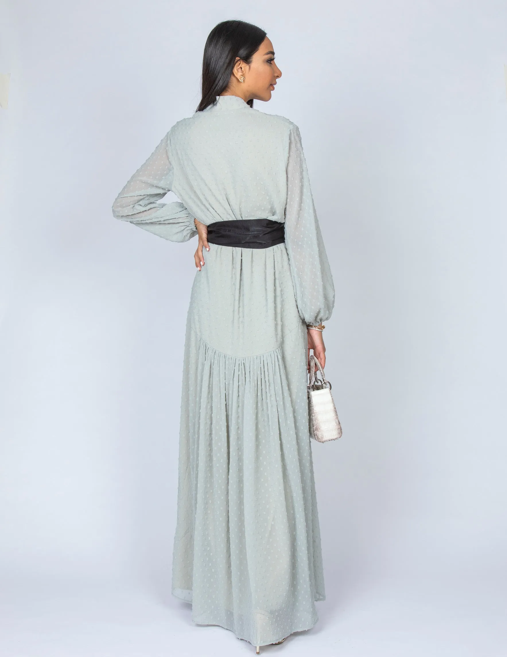 SS20 LAILA DROP WAIST CHIFFON DRESS