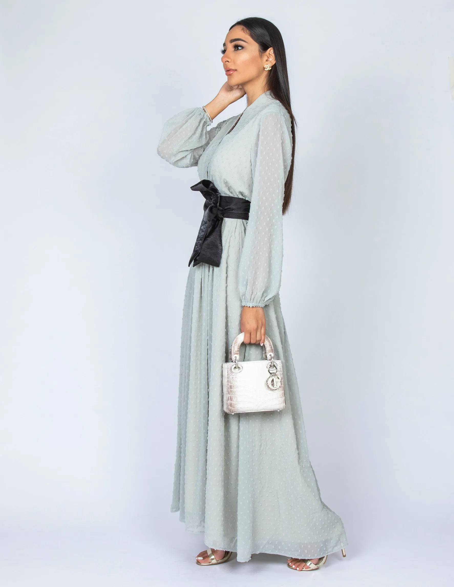 SS20 LAILA DROP WAIST CHIFFON DRESS