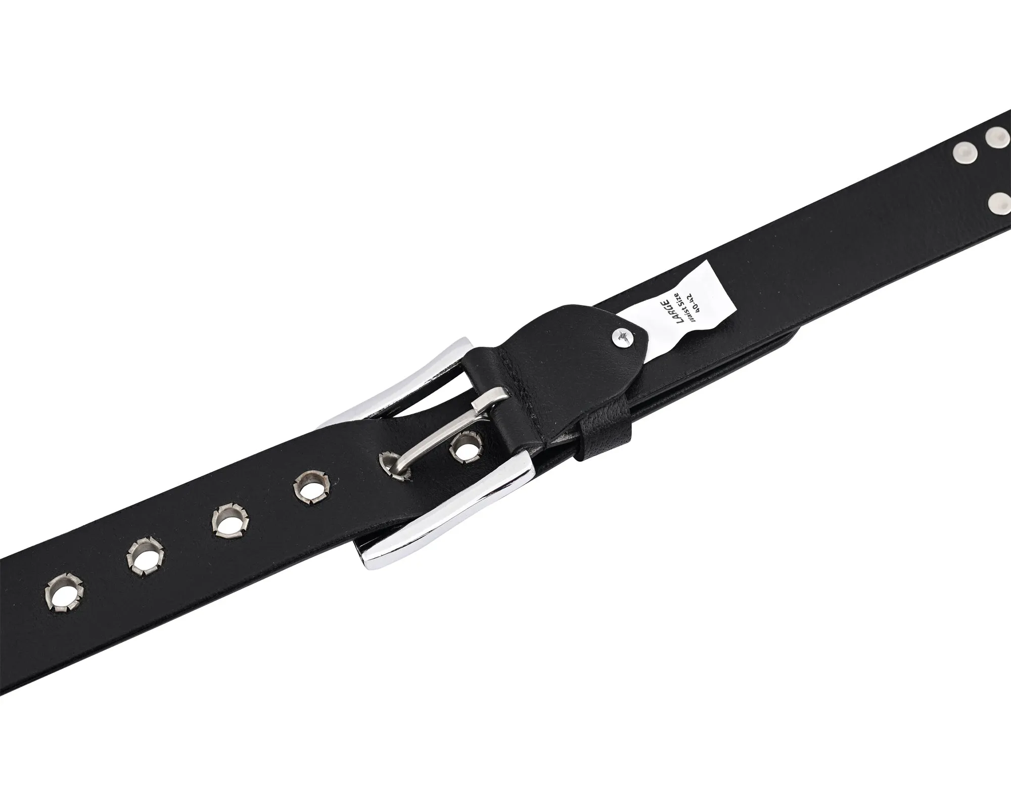 Stars Studded Genuine Leather Belt Punk Rock Gothic Style