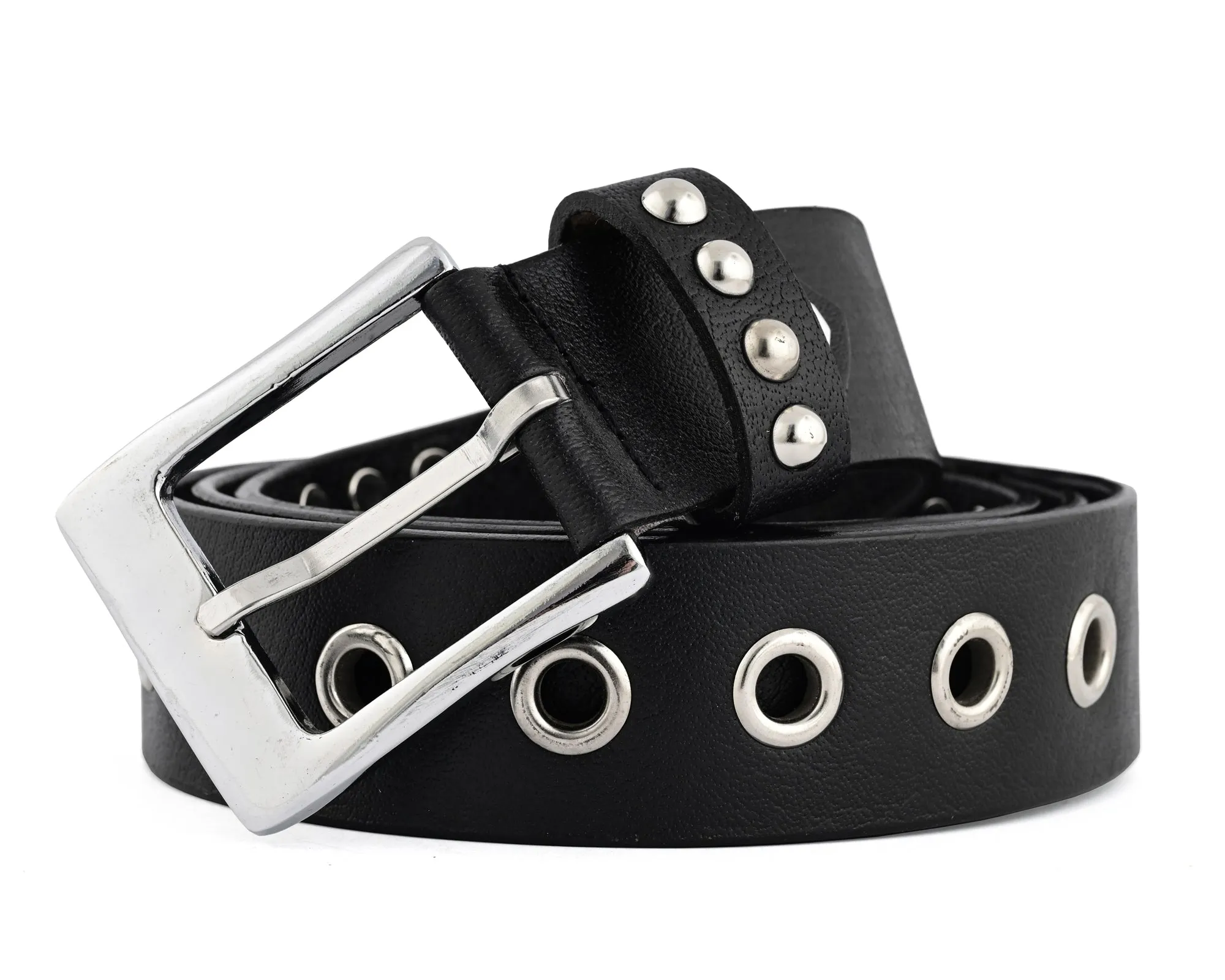 Stars Studded Genuine Leather Belt Punk Rock Gothic Style