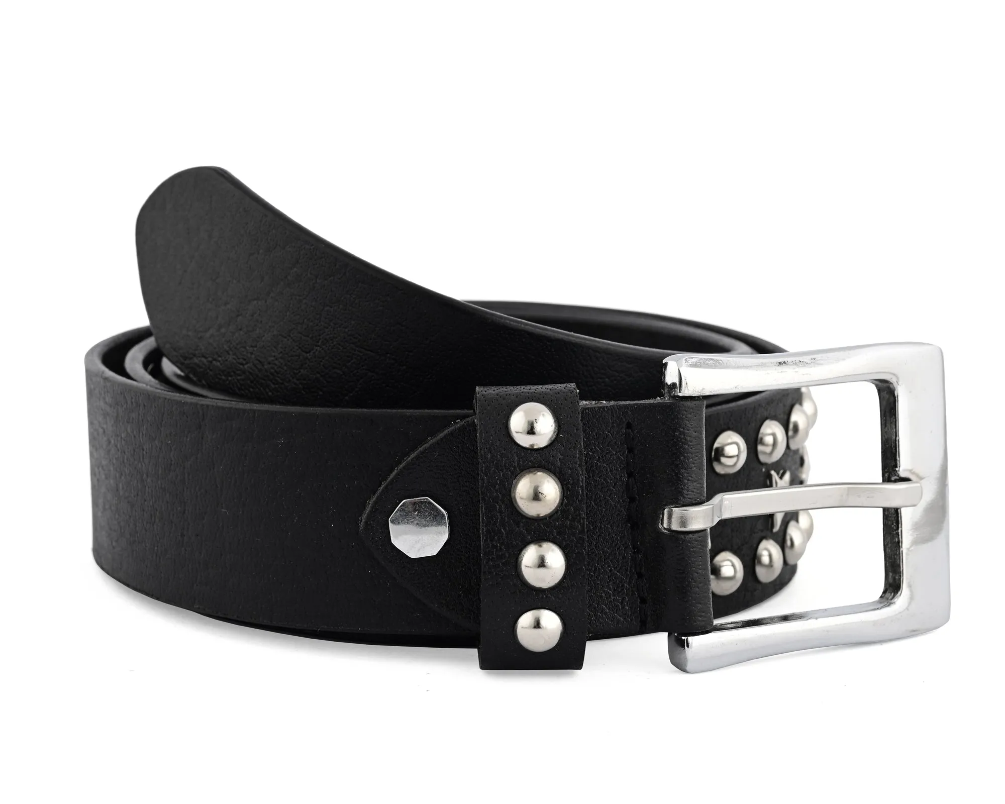 Stars Studded Genuine Leather Belt Punk Rock Gothic Style