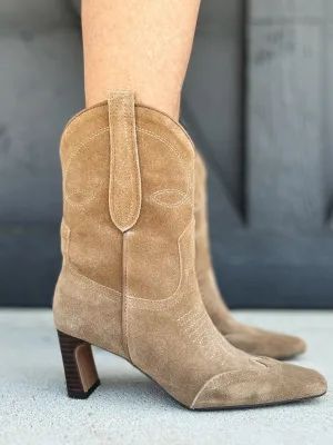 Steve Madden Josefine Suede Western Booties