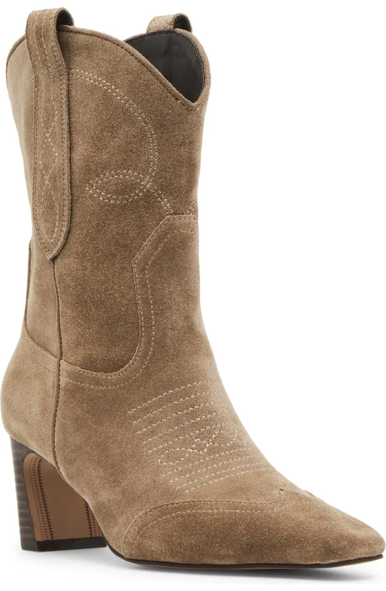 Steve Madden Josefine Suede Western Booties