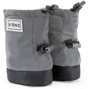 Stonz - Baby Puffer Booties - Reflective Silver