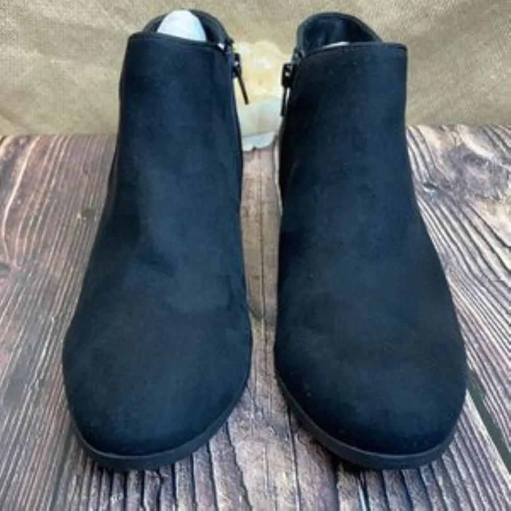 Style & Co Black Wileyy Ankle Booties 7.5