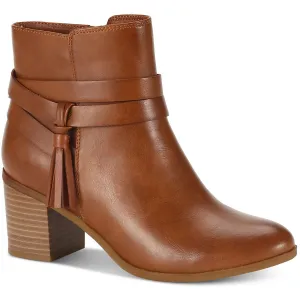 Style & Co. Womens CATRIONAA Pointed toe Booties Ankle Boots Tan 9 Medium (B,M)