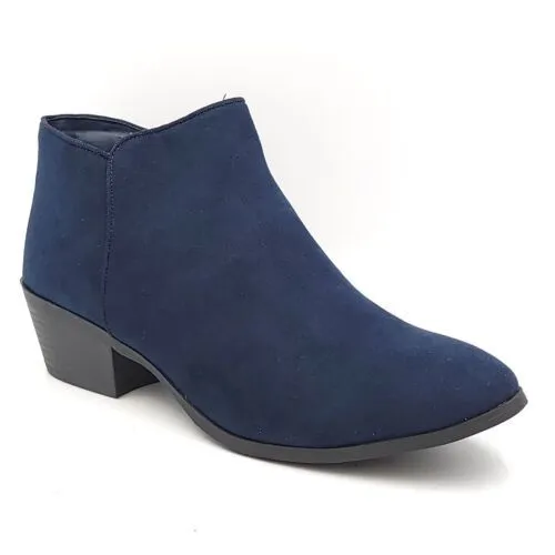 Style Co Wileyy Ankle Booties Navy 7.5 W