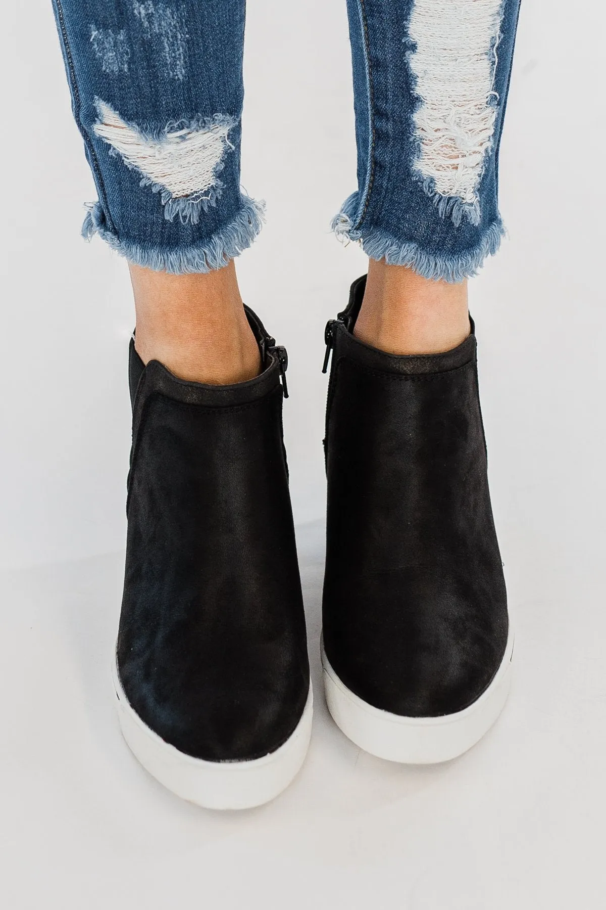 Sugar Glossy Wedges- Black