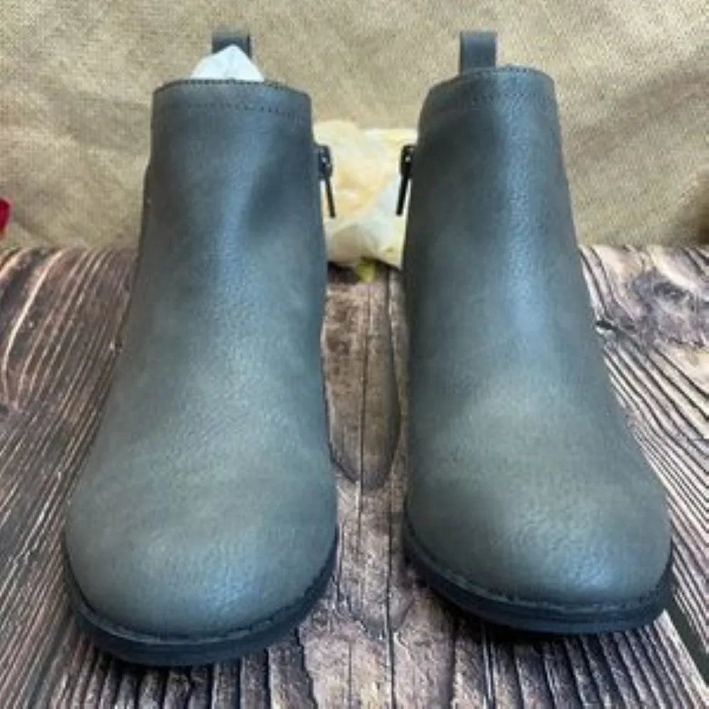 Sun   Stone Wide Grey Cadee Ankle Booties 9