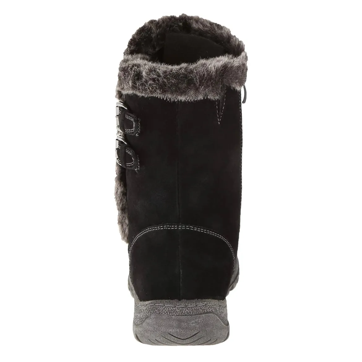 TAKANI Women's Black Flats Winter Ankle Boots