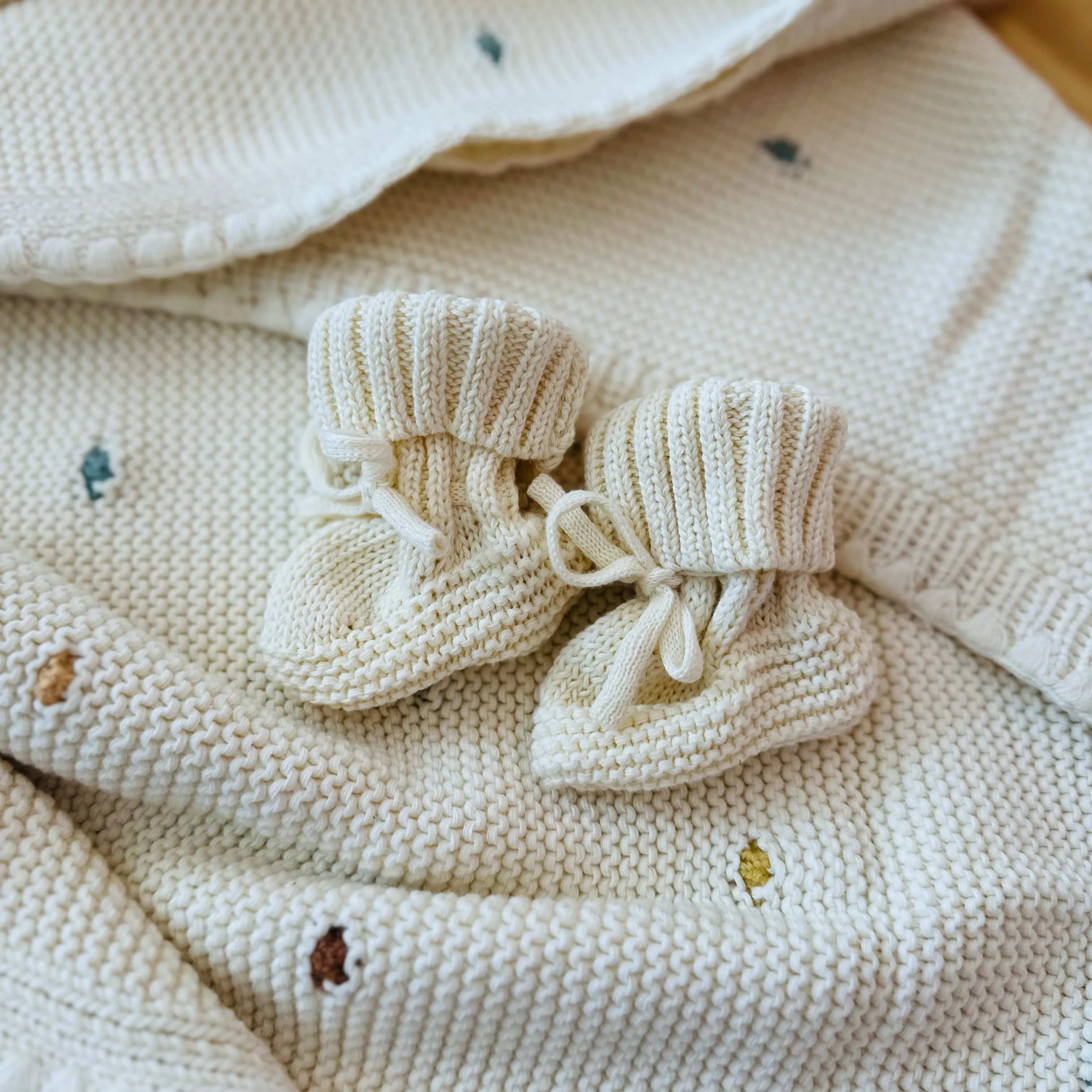 Tallow knit booties