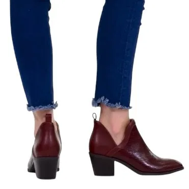 TERRI Women's Booties Block Heel Ankle Boot