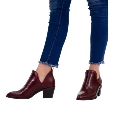 TERRI Women's Booties Block Heel Ankle Boot