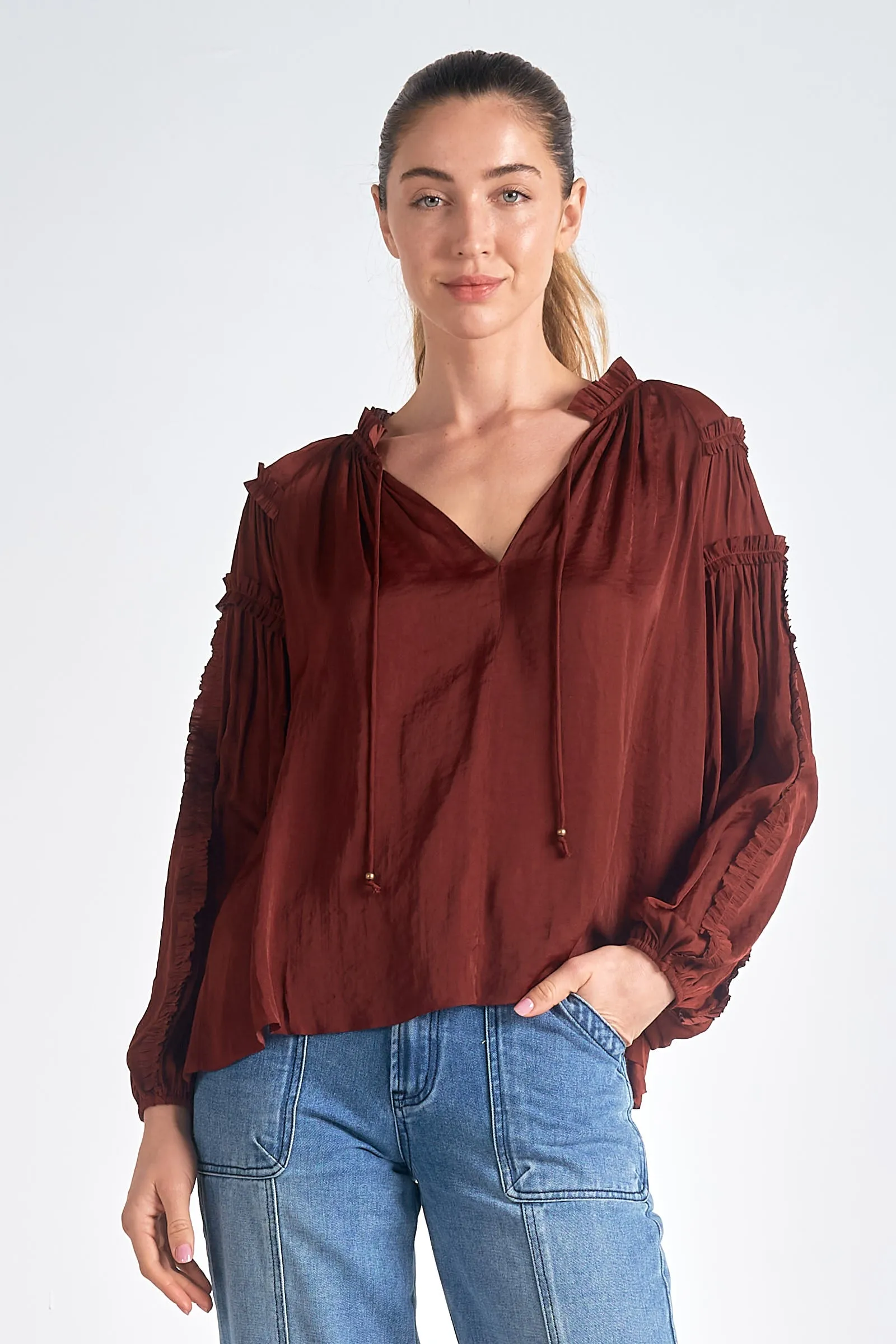 The Liza Satin Blouse