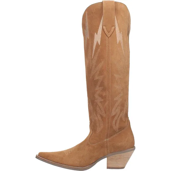 Thunder Road Camel Suede Leather Boots by Dingo