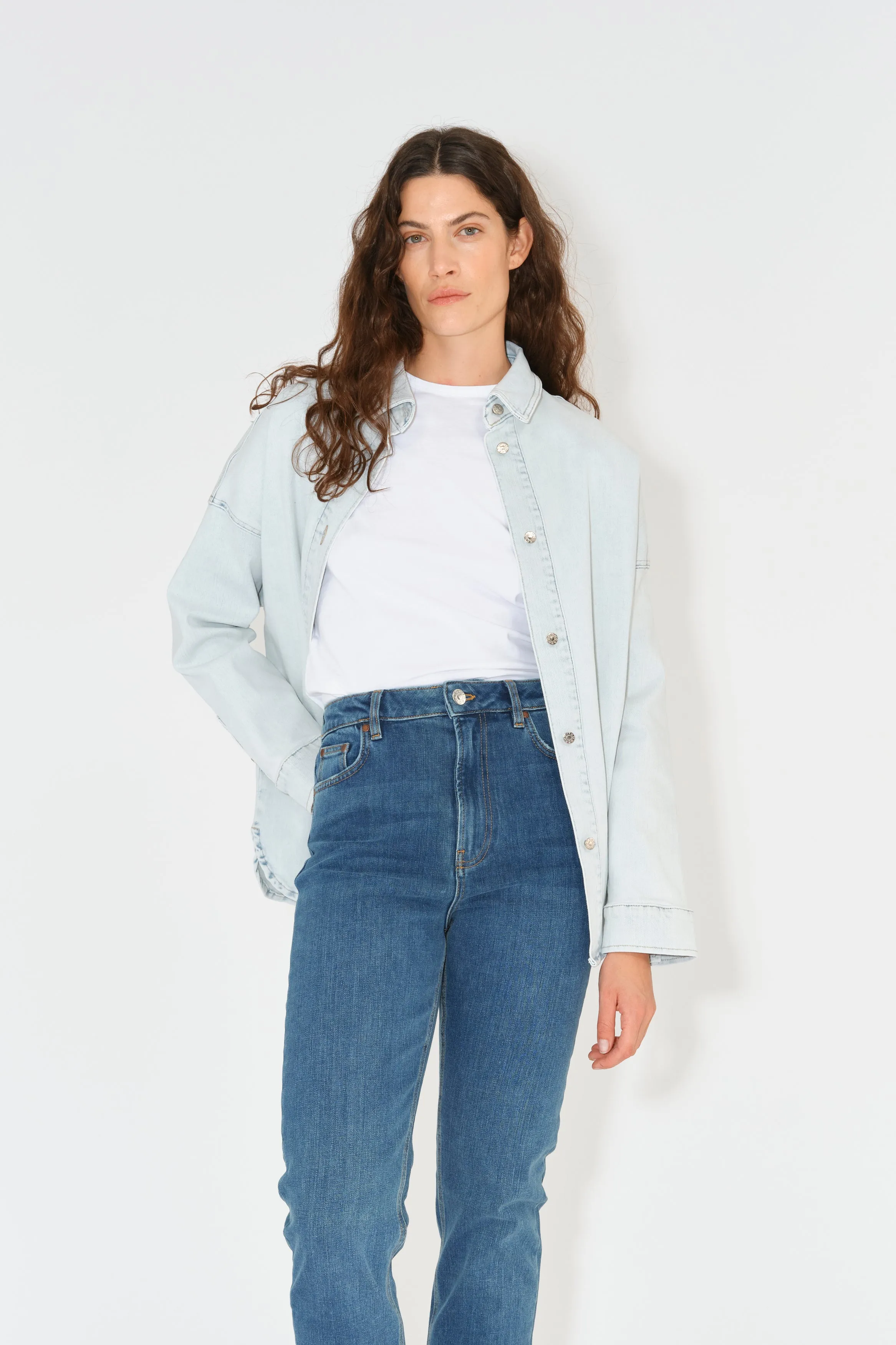 TMRW Stella Oversize Denim Shirt - Montana