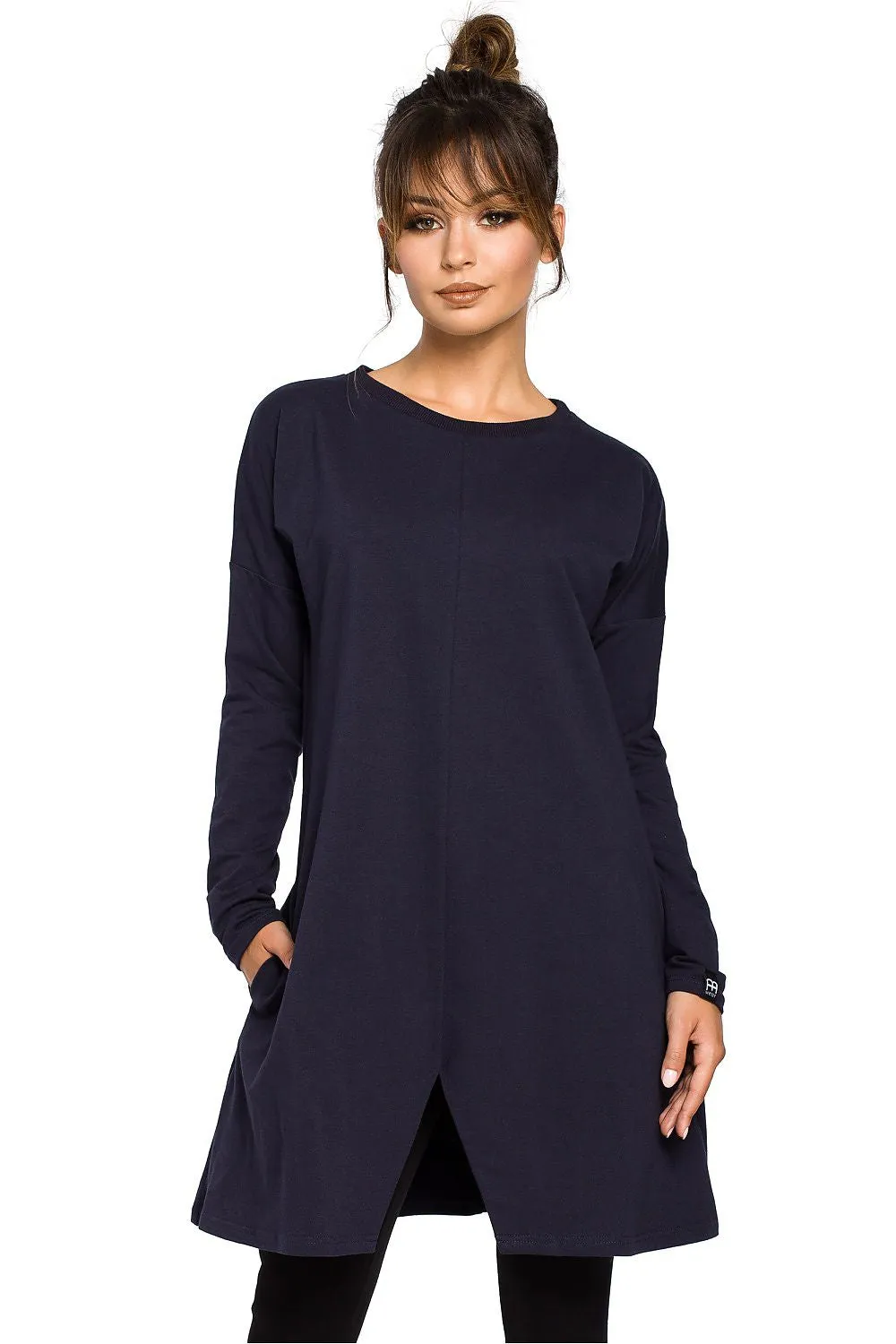 Trapeze Cut Long Sleeve Tunic