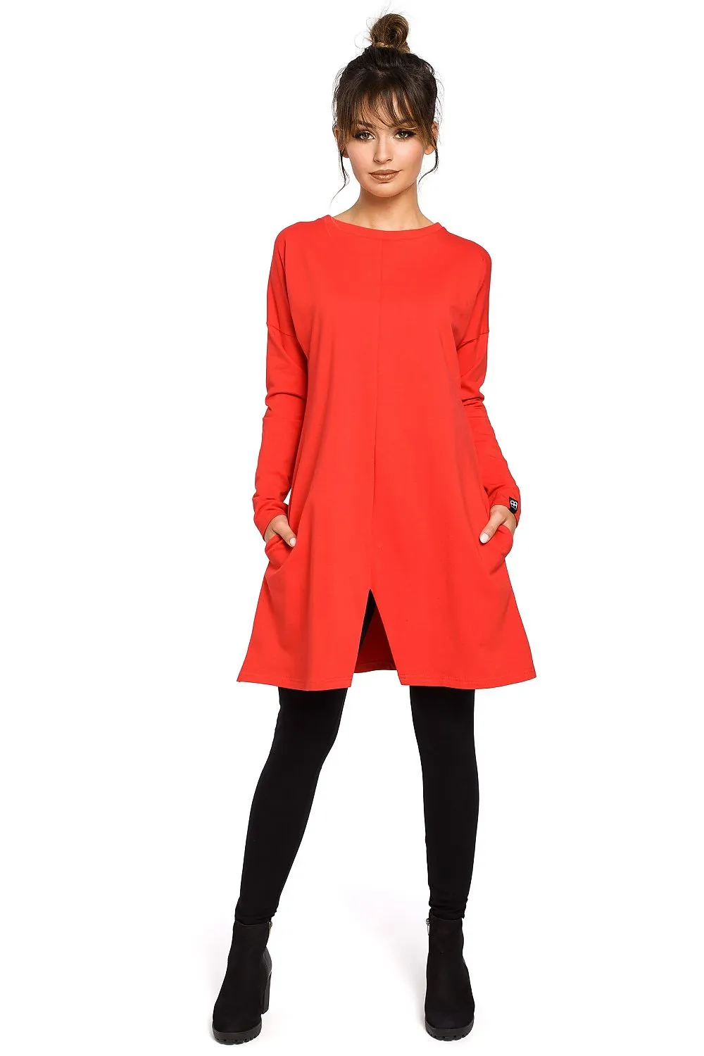 Trapeze Cut Long Sleeve Tunic