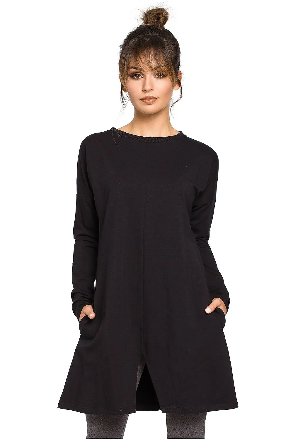 Trapeze Cut Long Sleeve Tunic